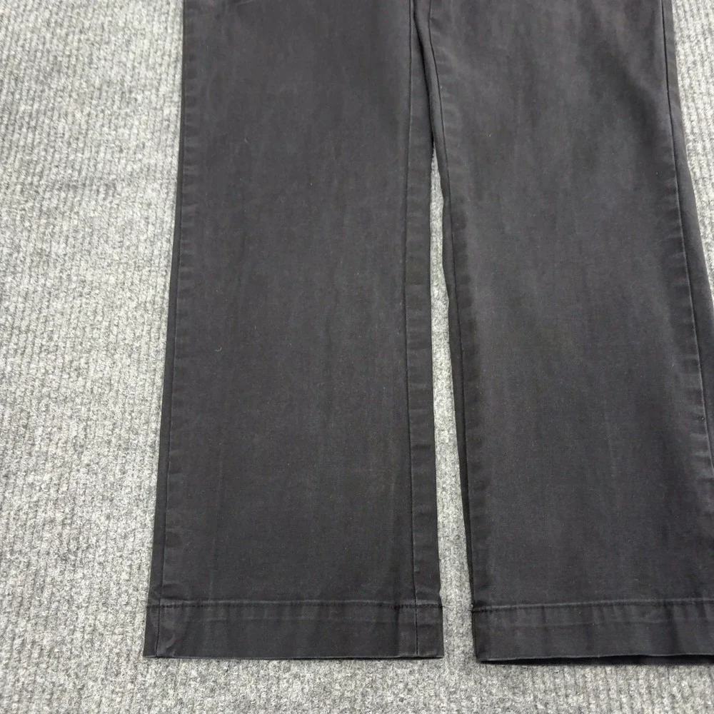 Banana Republic Aiden Chino Pants Mens 35x32 Black Cotton Spandex Slim Casual